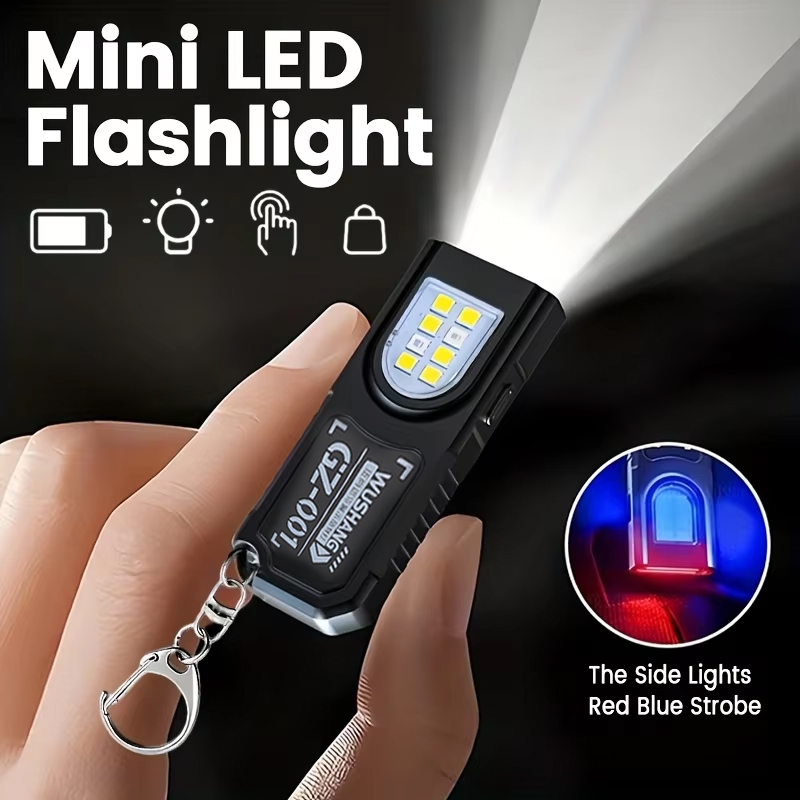 Fishing Kit Compact - 다기능 키체인 손전등 USB 충전식 미니
