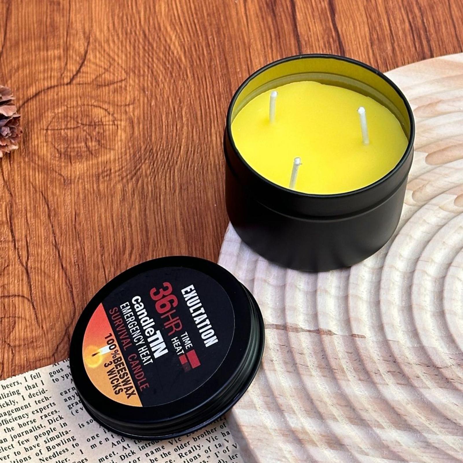 긴 연소 캔들 캠핑 캔들 (병 포함) 36시간 장시간  - Fire Starting Kit 리뷰 및 가격